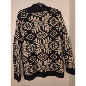 VTG Ralph Lauren Hand Knit Worsted Wool Aztec Nordic XL